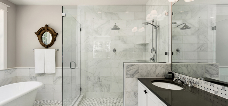 bathroom shower door installation in La Mesa