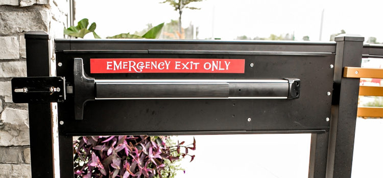 emergency push bar installation in La Mesa