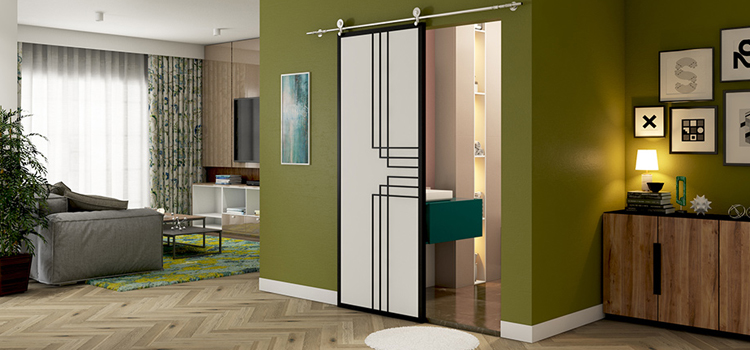sliding bathroom door installation in La Mesa